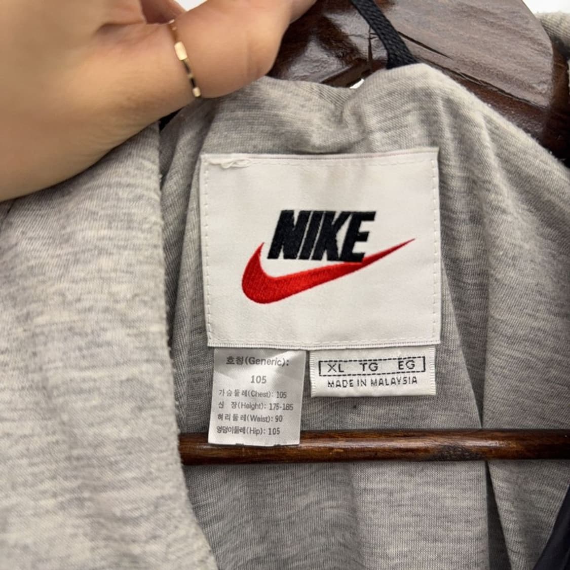 나이키 올드스쿨 빈티지 바람막이 자켓 XL C08381 상품이미지5