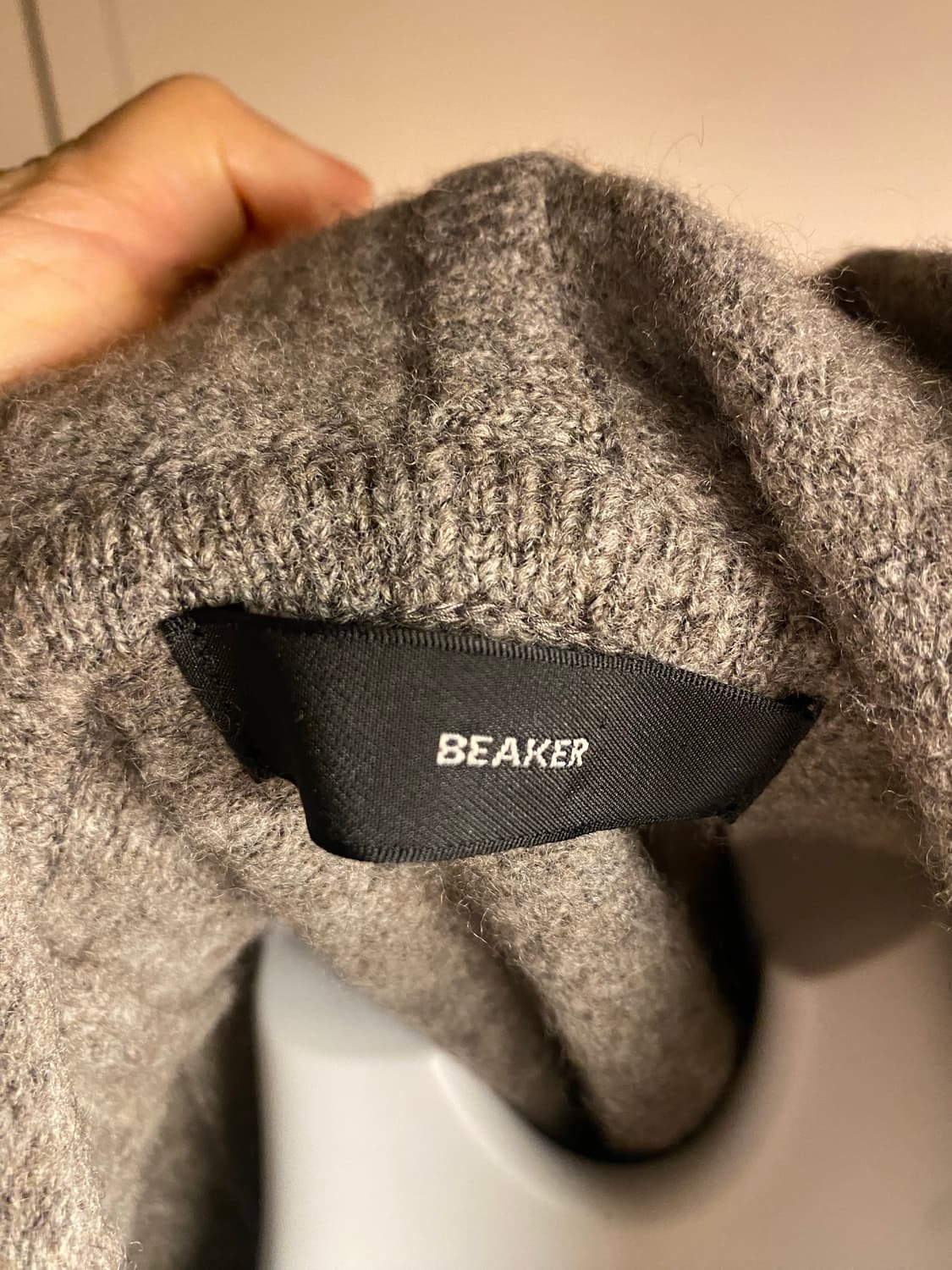 BEAKER 후드 니트 롱 원피스 상품이미지7