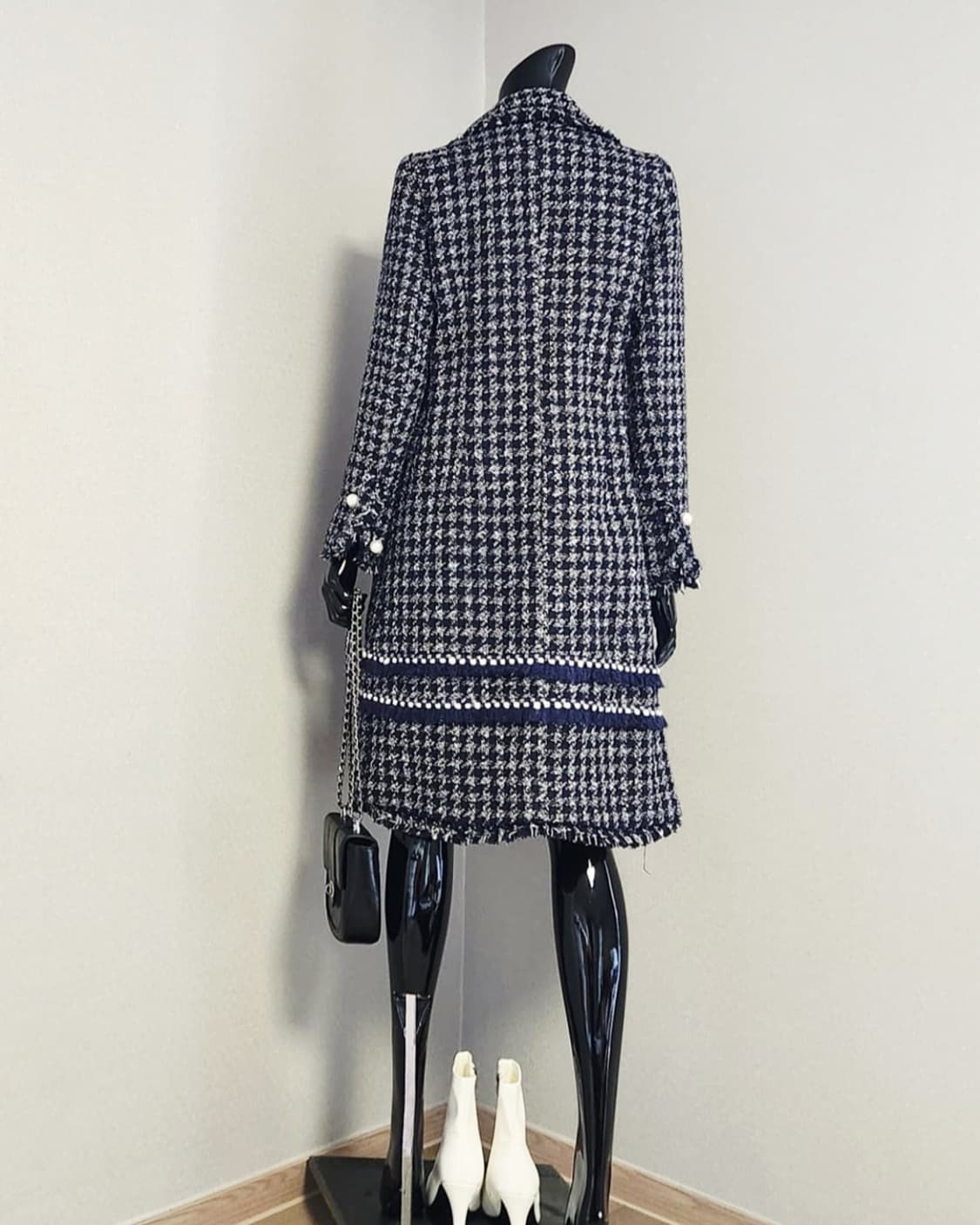 트위드 롱코트  상품이미지5