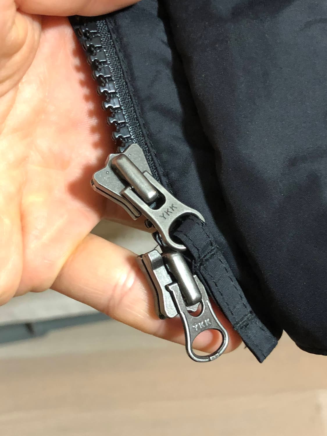 몽벨 빈티지 블랙 덕 다운 패딩 파카 상품이미지5