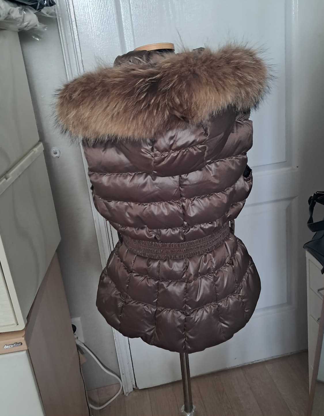 Poivre Blanc 쁘아블랑 덕다운 패딩 베스트 여성 패딩 조끼 M( 상품이미지3