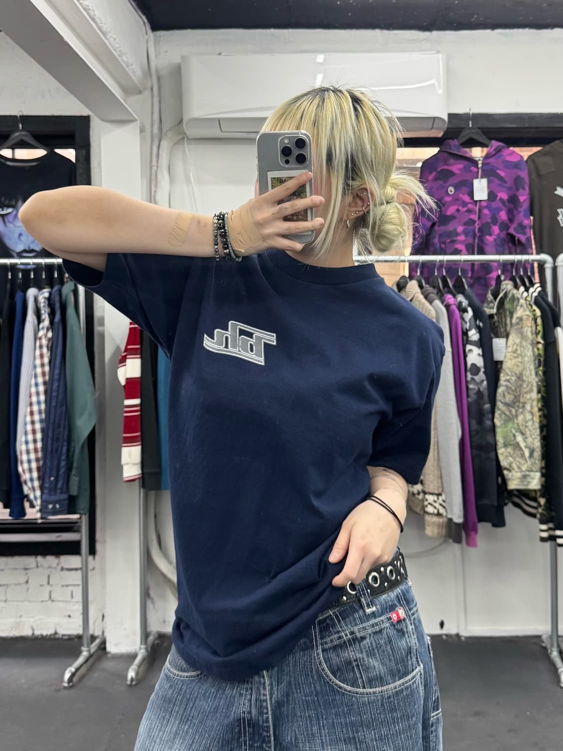 USA VTG 블루 하와이 티셔츠 상품이미지6