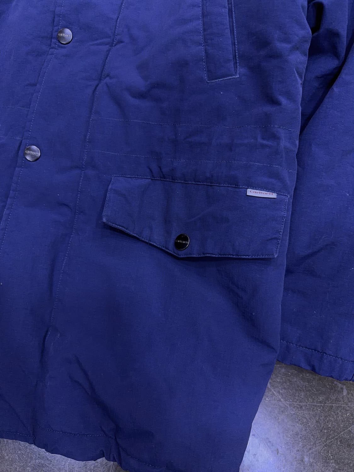 칼하트 WIP 앵커리지 파카 야상 패딩점퍼 네이비 M 상품이미지5