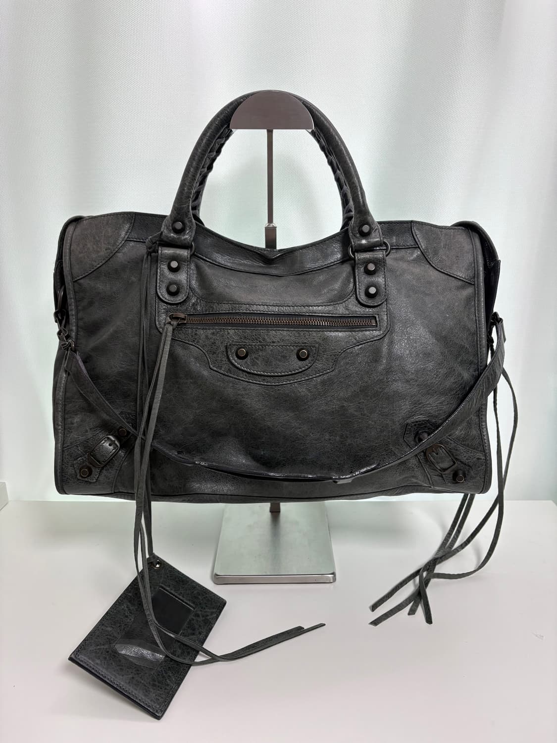 발렌시아가 시티 모터백 그레이 상품이미지1