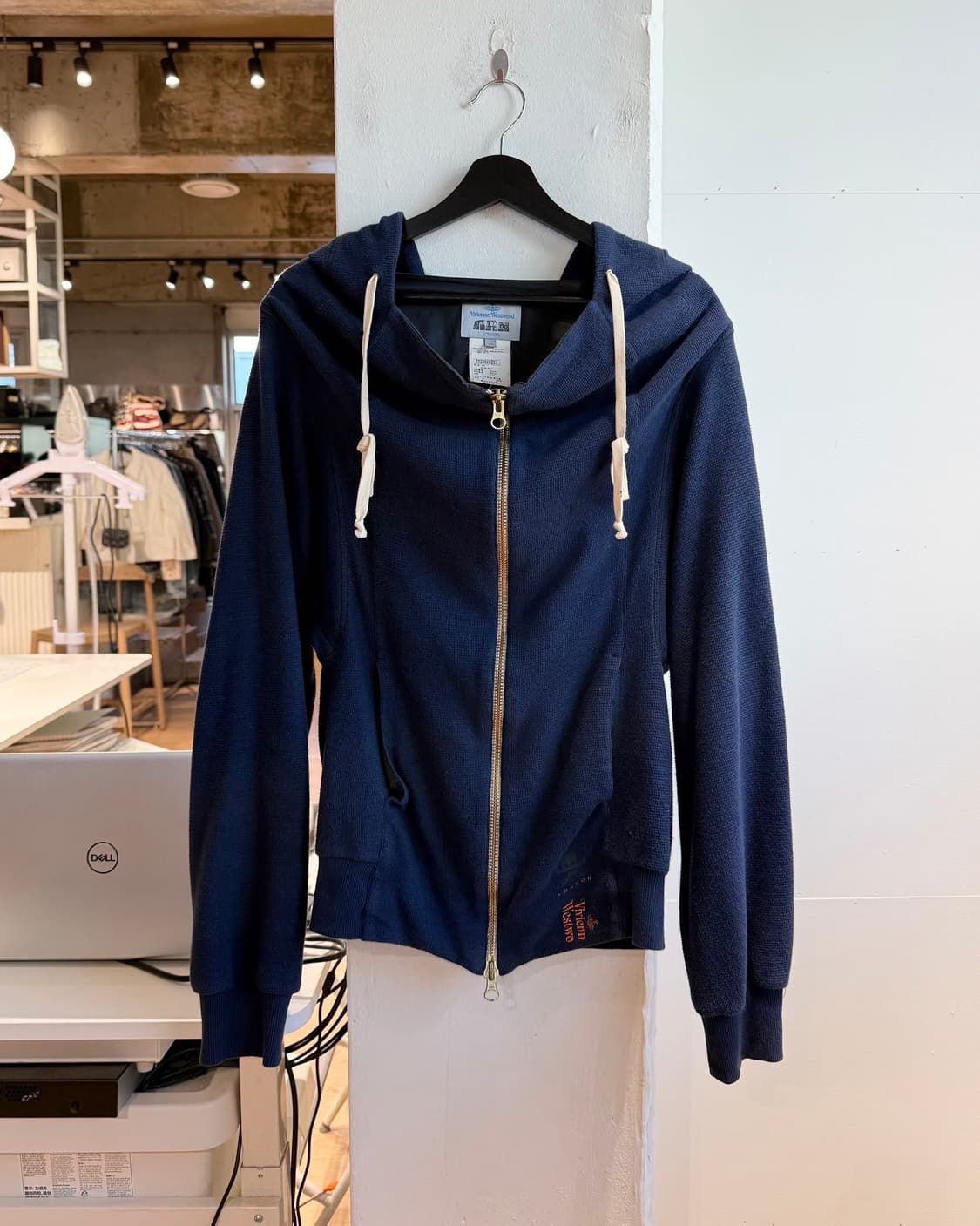 비비안 웨스트우드 맨 네이비 투웨이 후드집업  상품이미지2