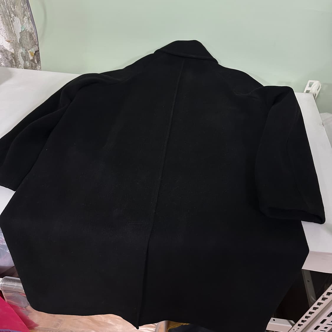 95-100 라퍼지스토어 블랙 발마칸코트 상품이미지4