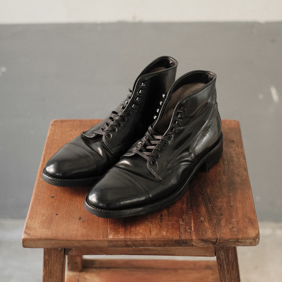 알든 4065HC 8.5D사이즈 블랙 코도반 캡토 부츠 상품이미지3