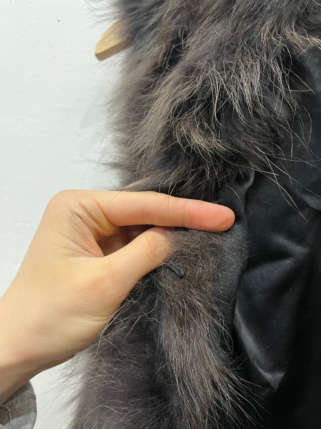 라쿤퍼 양가죽 벨티드 베스트 조끼  상품이미지4