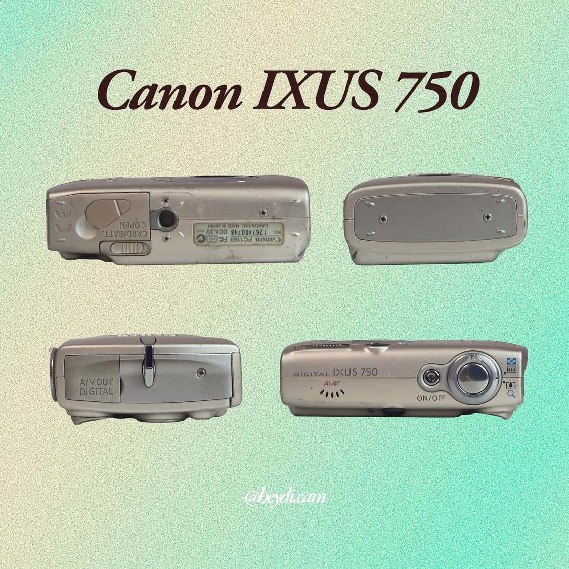 (아일릿 원희) 캐논 ixus750 IXY700 골드 상품이미지3