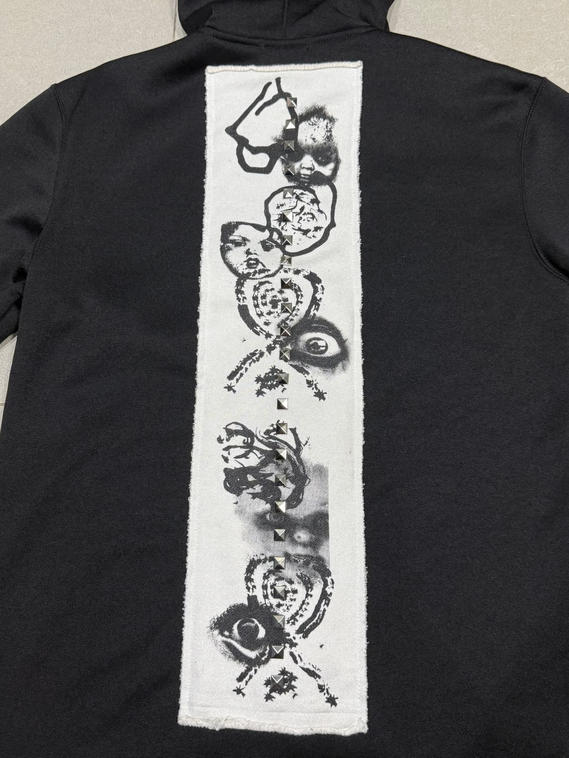 2012 꼼데가르송 스터드 디테일 코트 롱 후드 집업 자켓 상품이미지4