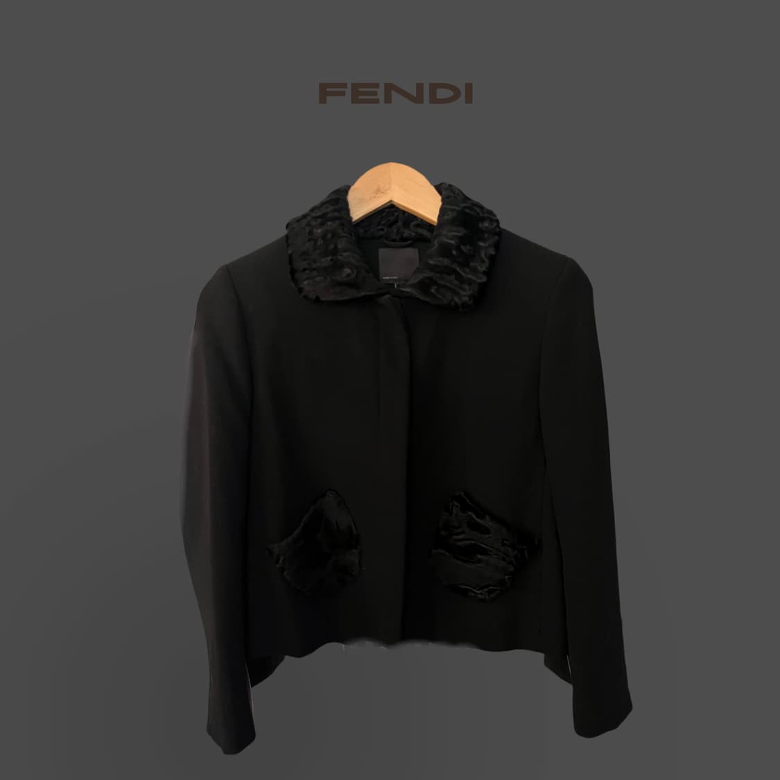 FENDI 빈티지 퍼 디테일 자켓 상품이미지1