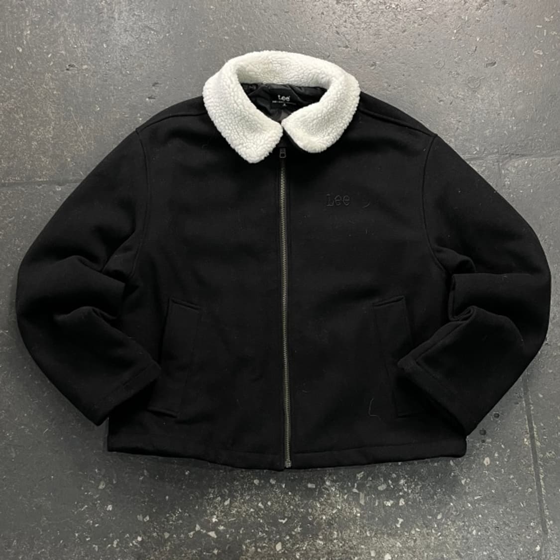 100 LEE 보아 카라 울 블루종 자켓  상품이미지1