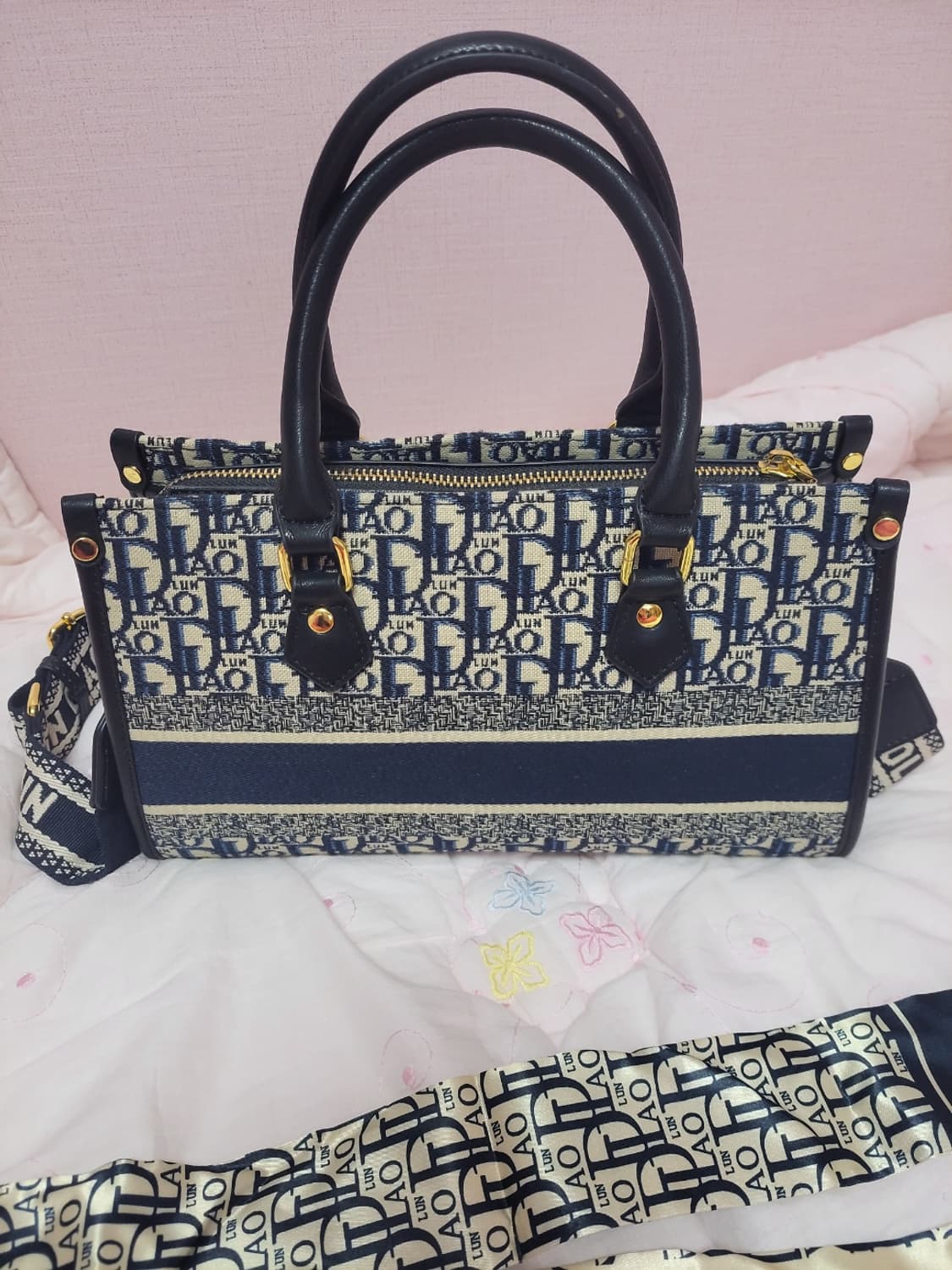 급처새상품!첸 디아올룬 디올느낌 방도 스카프세트 토트백크로스백핸드백 가방 상품이미지2