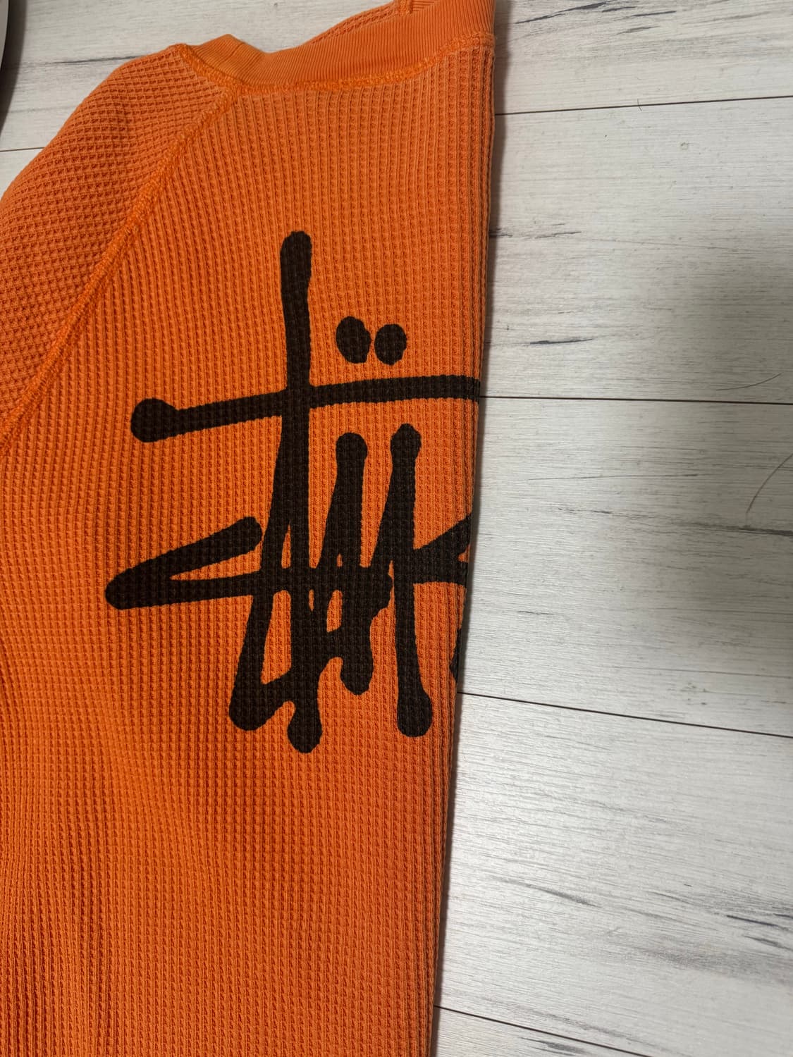 스투시 래글런 써멀 롱슬리브 크루 오렌지 L 상품이미지2