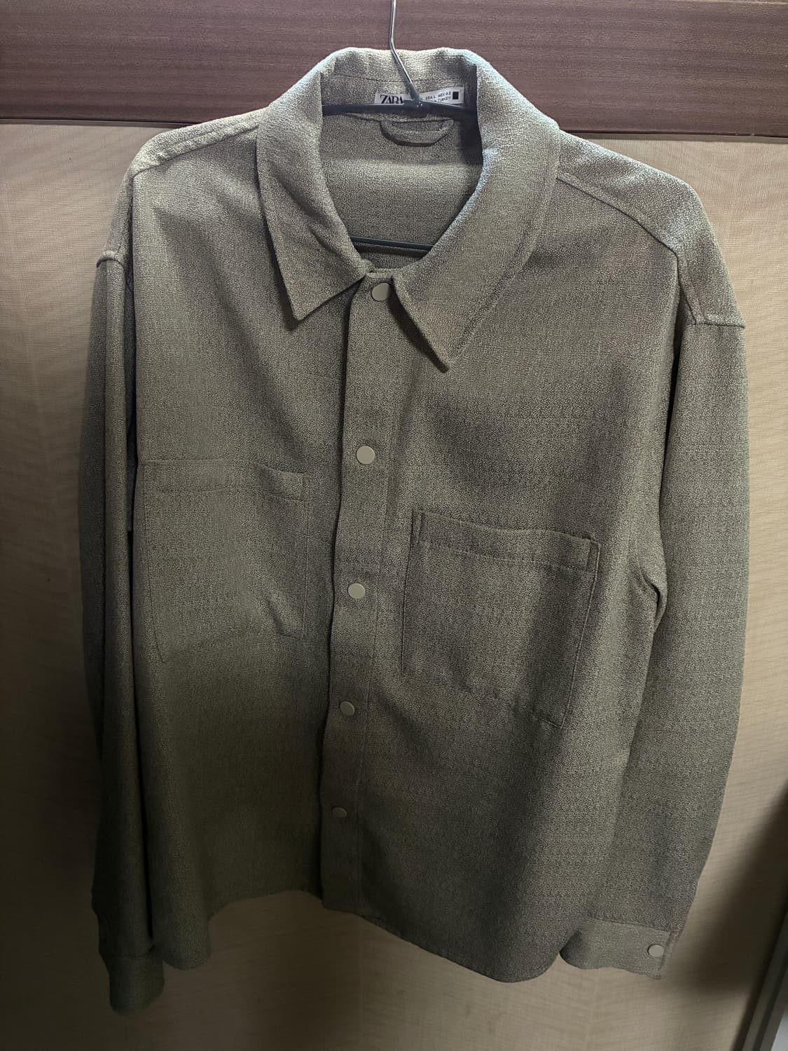 자라 베이지 셔츠 자켓 상품이미지1