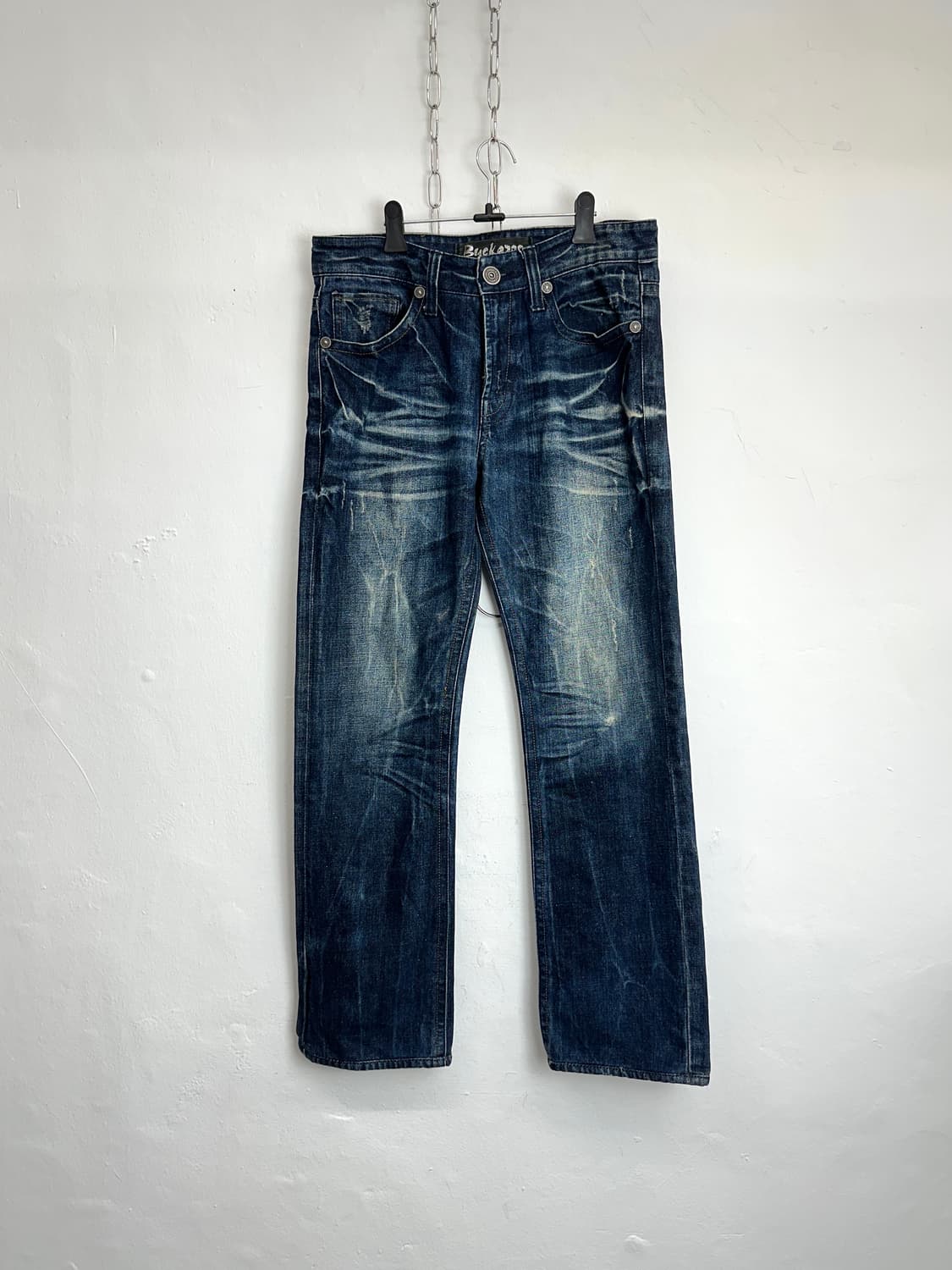 Buckaroo Distressed Whiskered Dark Wash  상품이미지5