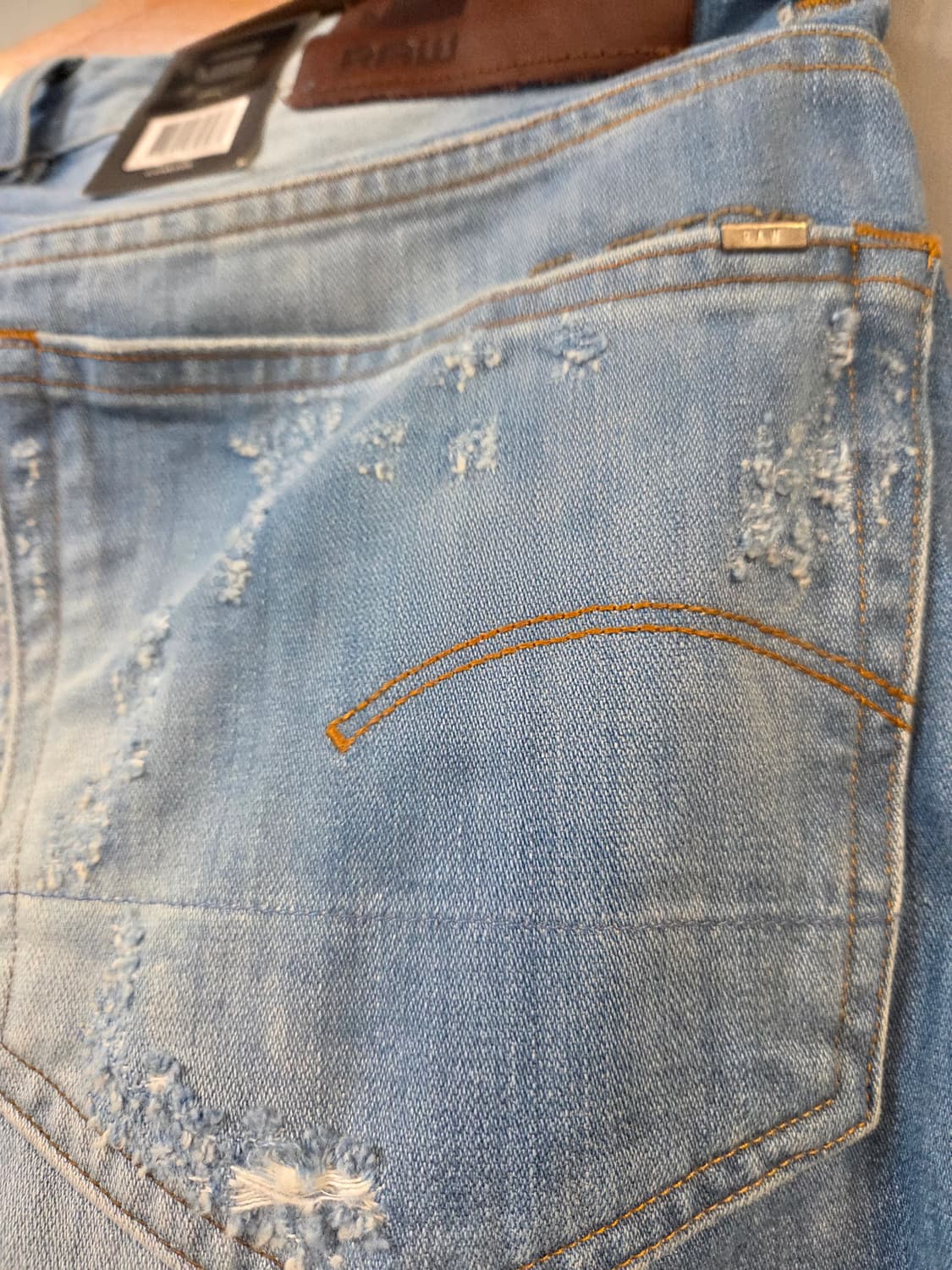 G-Star 디스트로이드 데님 청바지(W32/L32)남여공용 상품이미지5