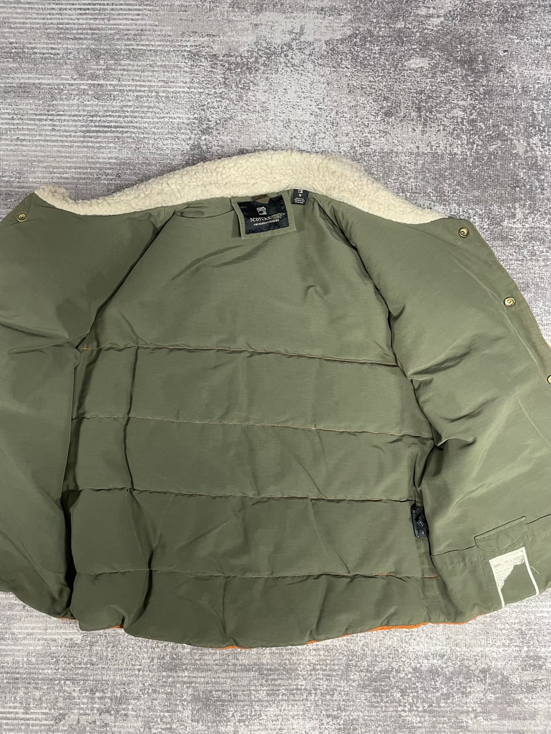 90s 스카치 소다 리얼스웨이드 배색 베스트 상품이미지7