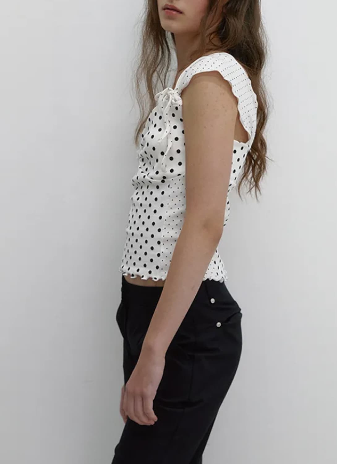 아수라 DOT RIBBON T (IVORY) 상품이미지4