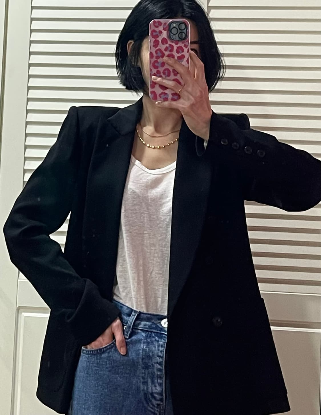 ISABEL MARANT 이자벨 마랑 더블 브레스티드 자켓/블랙 상품이미지10