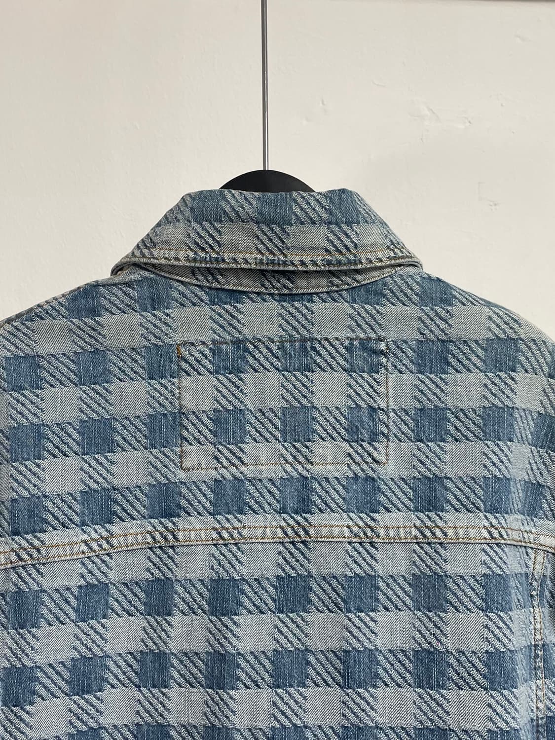 23s 아미 박시 체크 데님 청자켓 (on.249) 상품이미지5