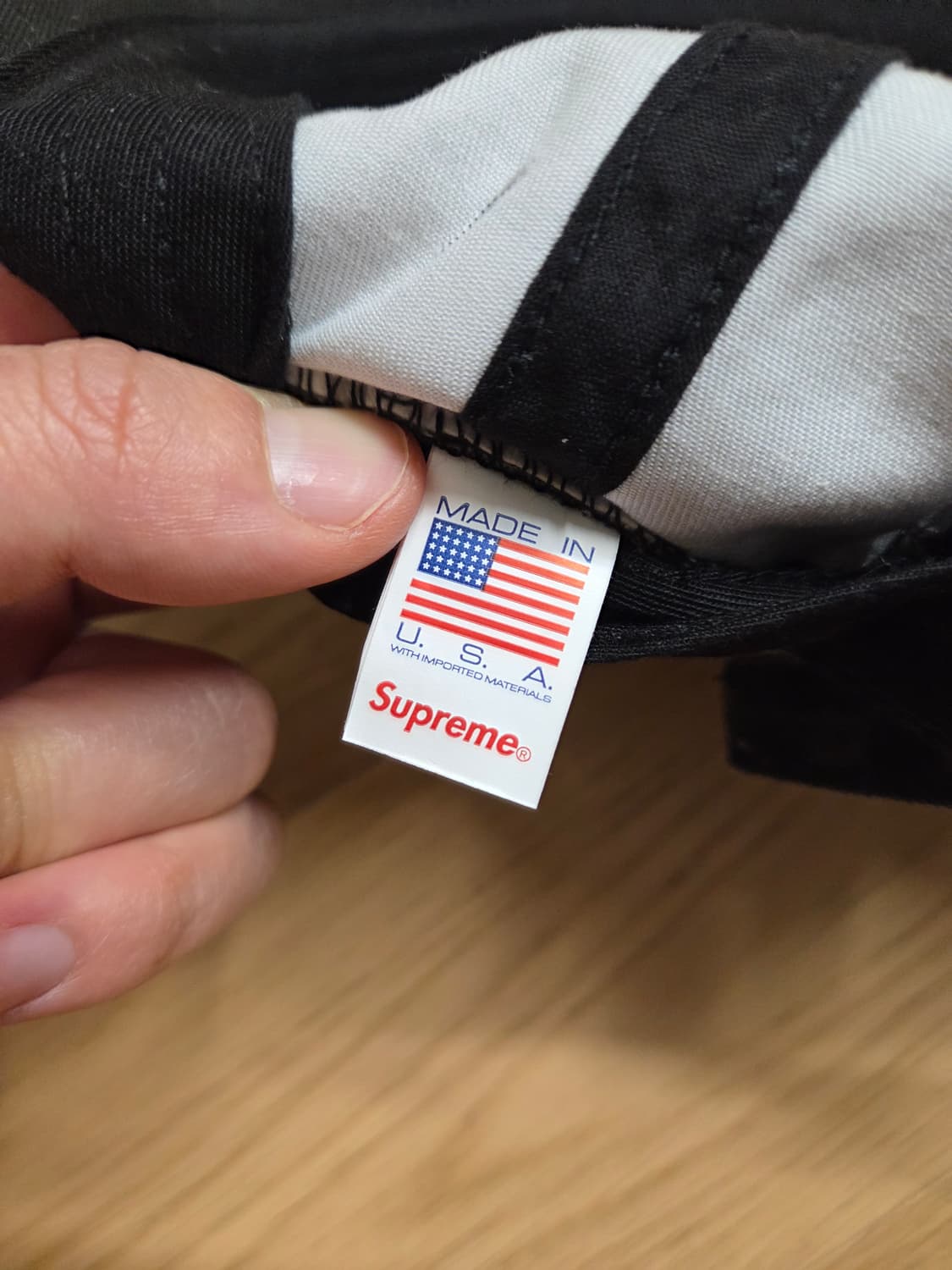 슈프림 피그먼트 코티드 S 로고 6-패널 블랙 - 25SS 상품이미지6