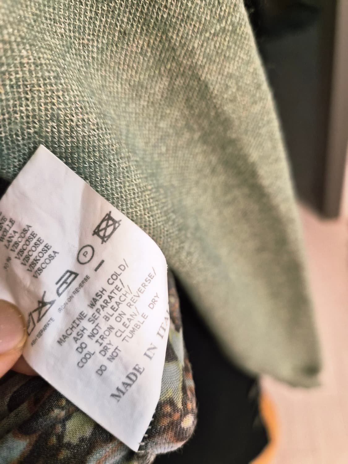 (정품) 에트로 ETRO 페이즐리 패턴 울 혼방 카라 니트/가디건 (42 상품이미지5