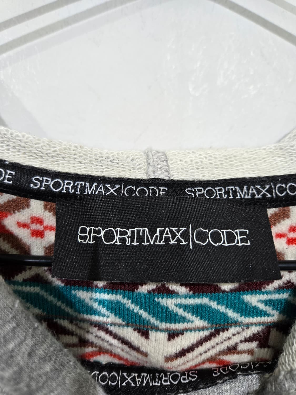 스포트 막스 패턴 후드티 그레이 막스마라 상품이미지5