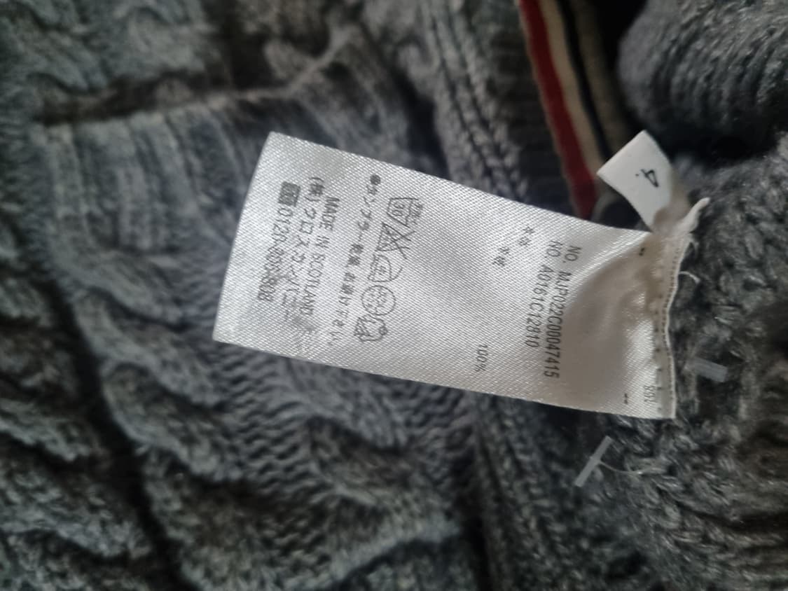특가) 톰브라운 그레이 케이블니트가디건.   M/L 상품이미지5