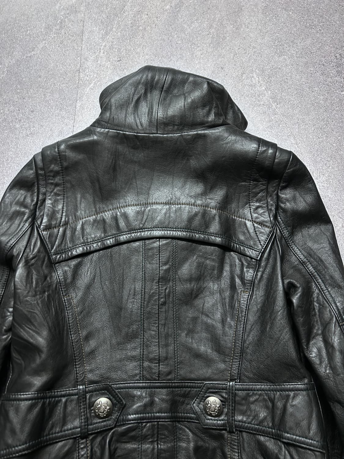 하이넥 나폴레옹 램스킨 자켓 상품이미지4