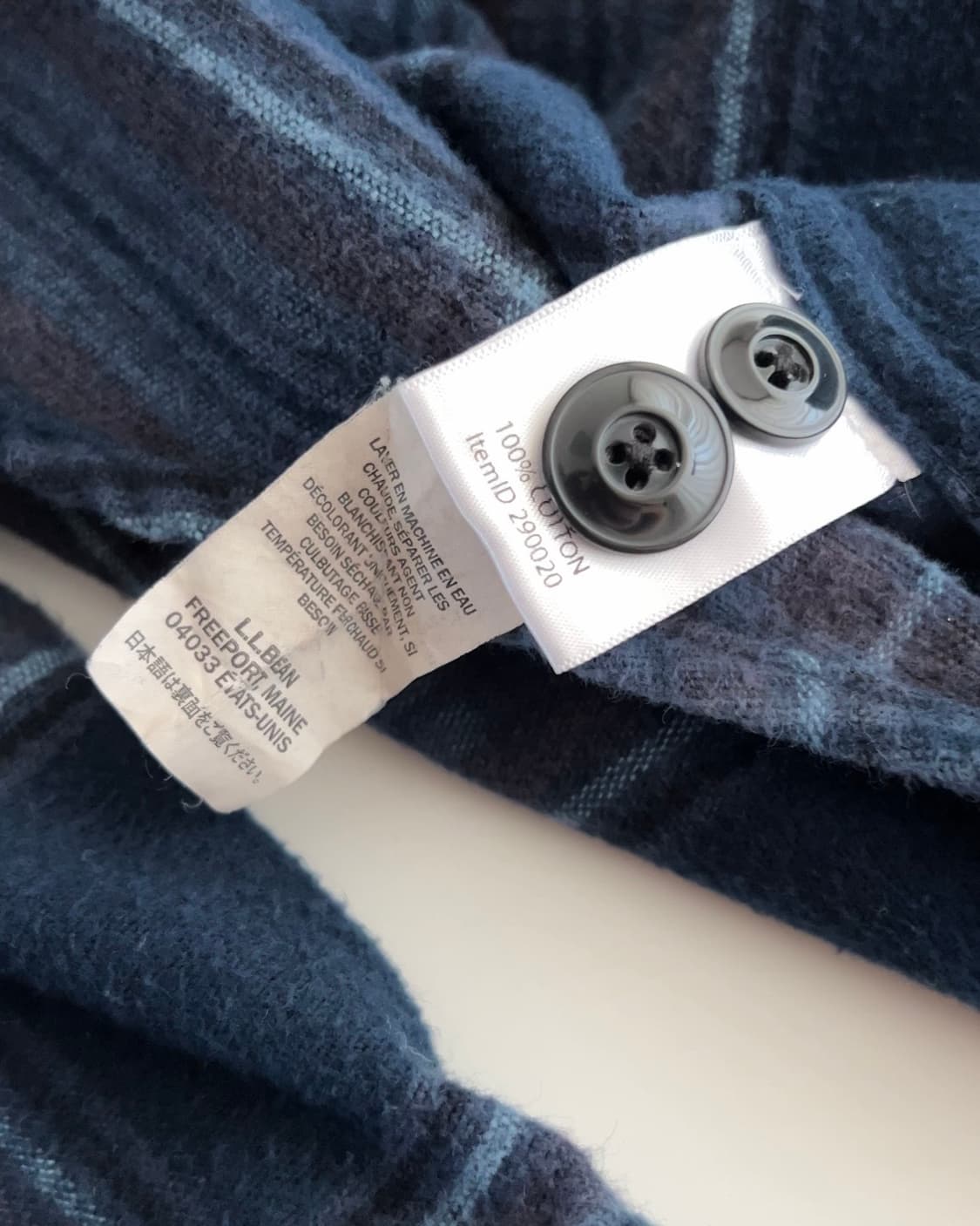 엘엘빈 투포켓 체크 플란넬 셔츠 XL 상품이미지6