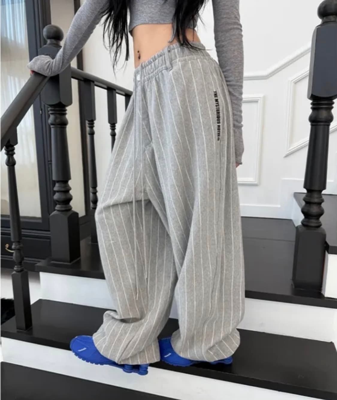 즉입/ 미스테리어스호텔 스웻슬랙스팬츠 그레이 상품이미지1