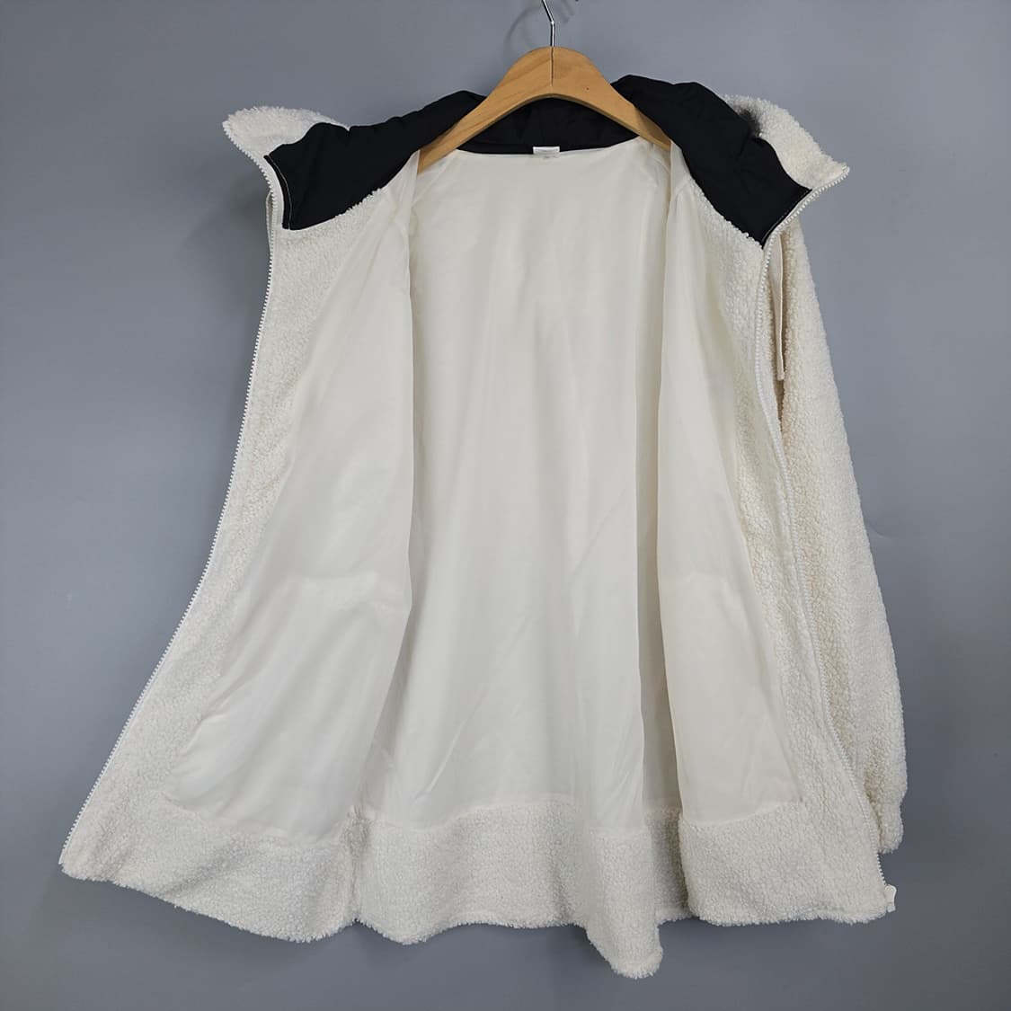 리복 보아 후리스 자켓 아이보리 M 상품이미지5