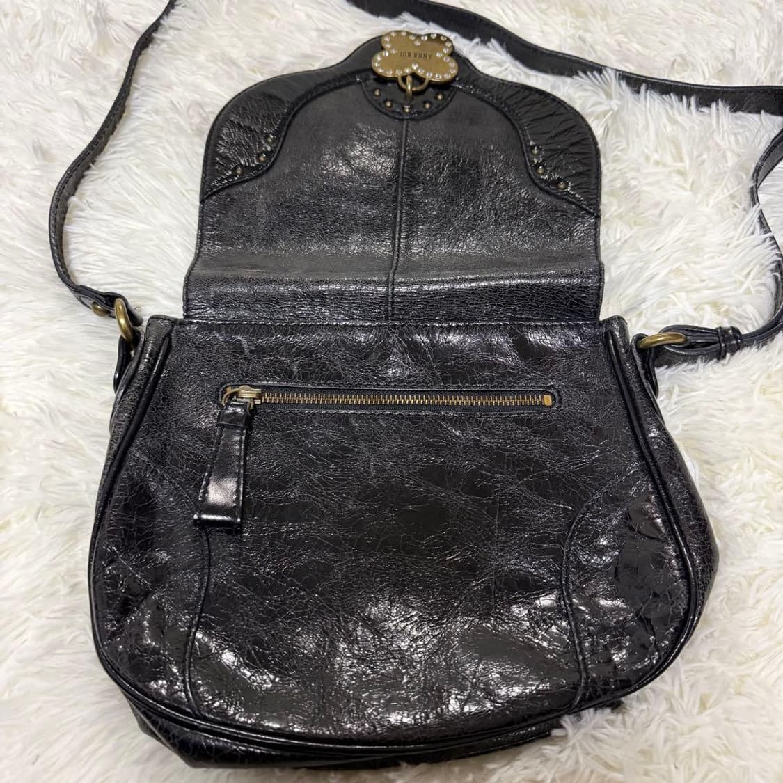 안나수이 레더 플라워 숄더백 상품이미지3