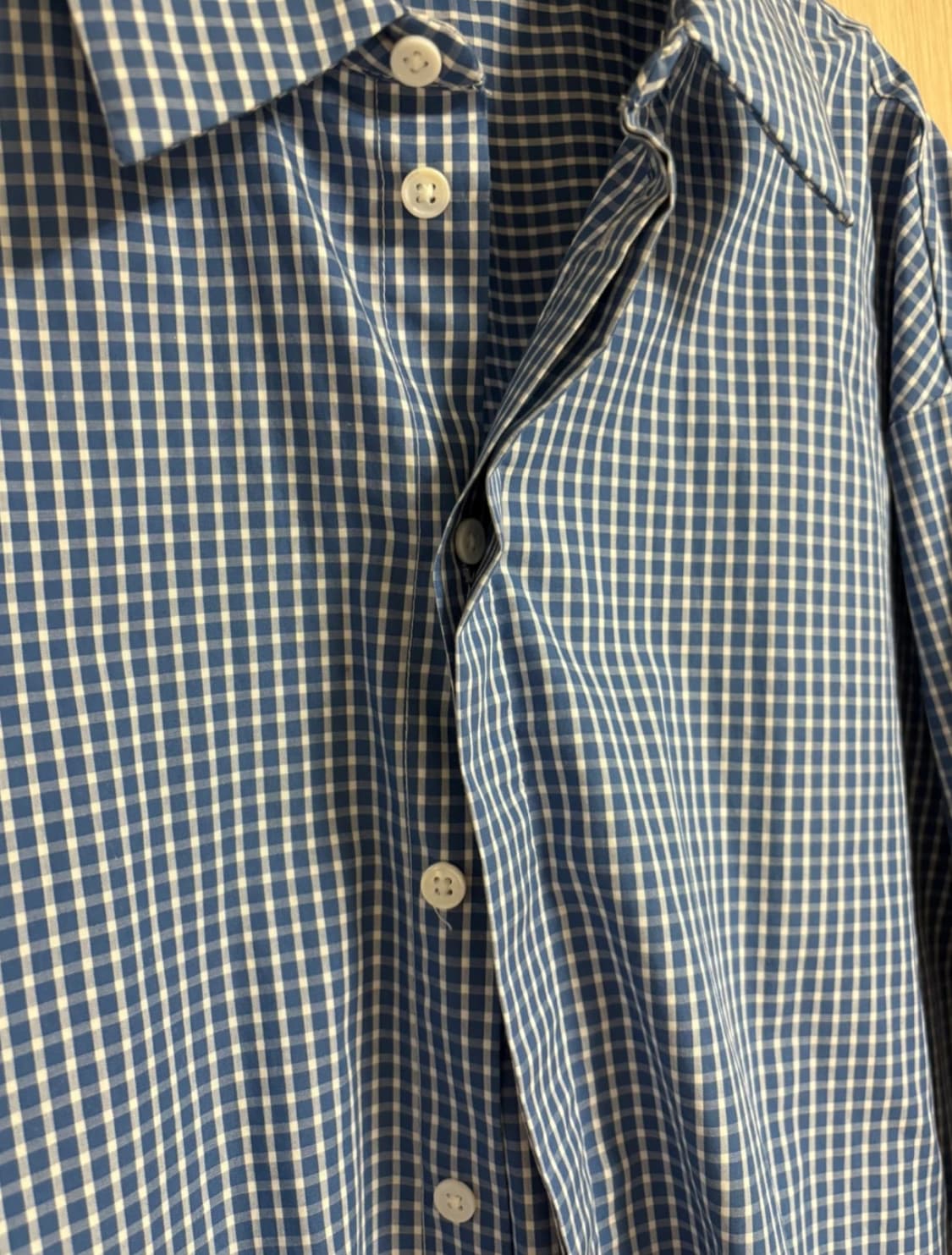 ZARA 자라 ZW 컬레션 깅엄 체크 셔츠 상품이미지2