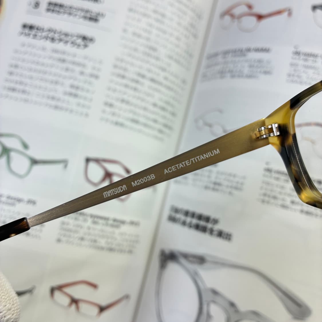 MATSUDA 마츠다 아세테이트 티타늄 톨토이즈 골드 일본 안경 상품이미지6