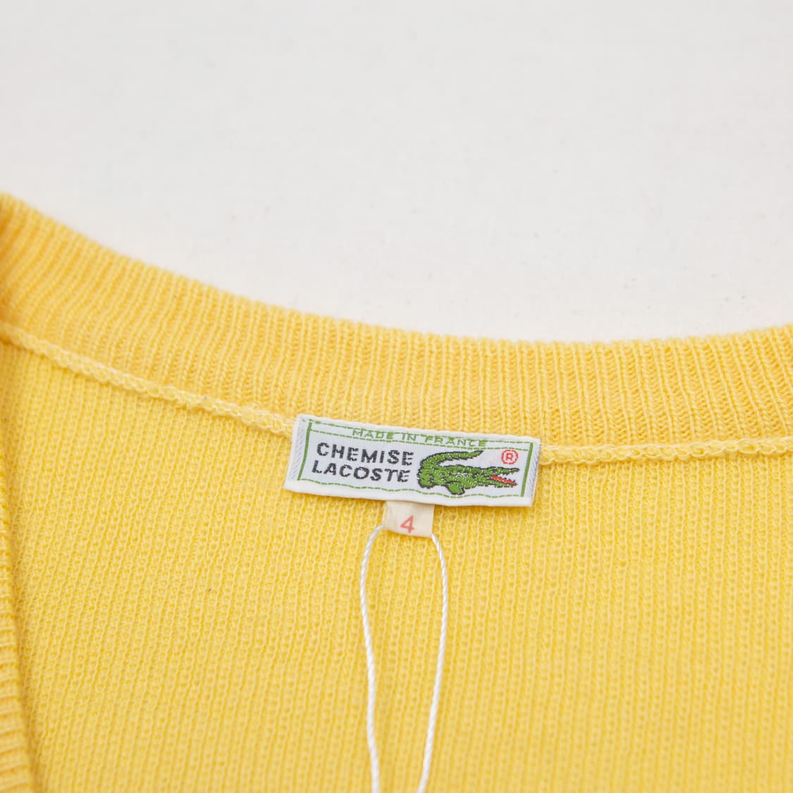 70s 라코스테 브이넥 스웨터 [Made in France] 상품이미지4