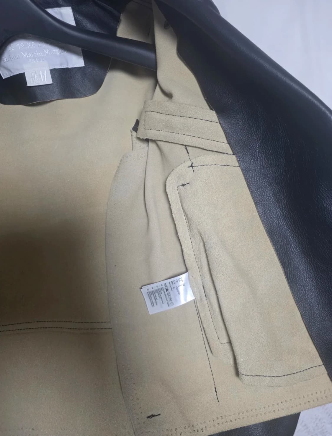 마르지엘라 h&m 리에디션 레더 자켓 12ss 상품이미지2