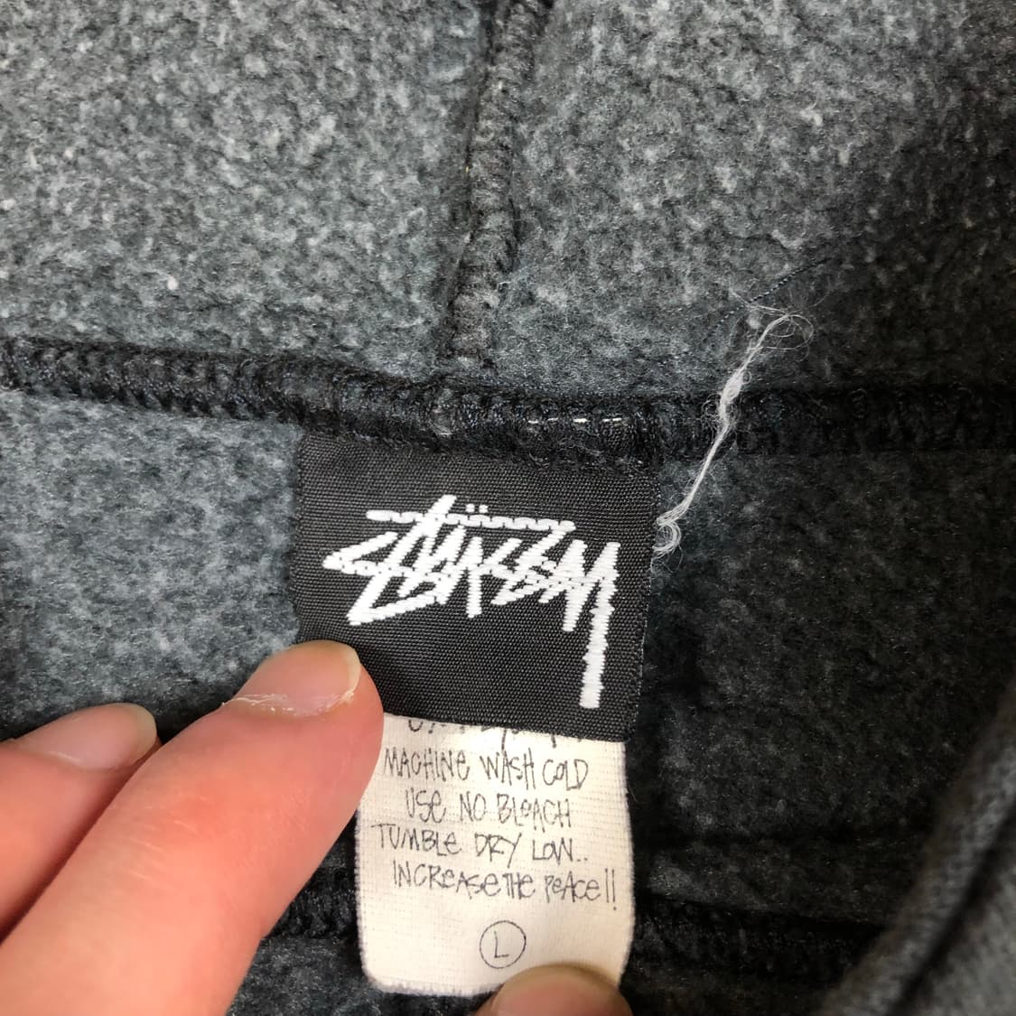 90s 스투시 stussy 로고 스웻 후드티셔츠 상품이미지7