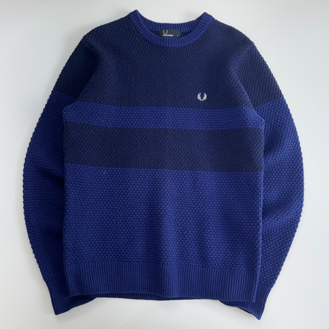 Fredferry 프레드페리 블루 네이비 니트  상품이미지3