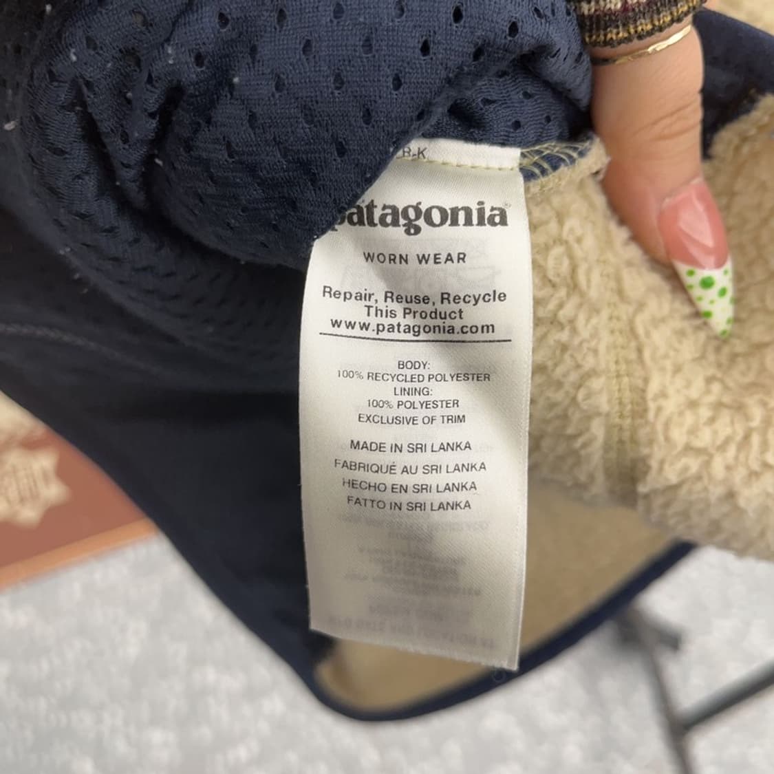 파타고니아 빈티지 레트로 파일 플리스 양털 자켓 M C09126 상품이미지6