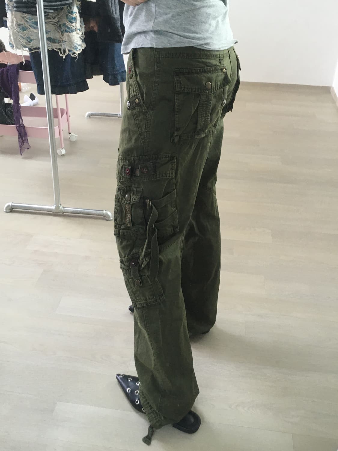 jpn vintage y2k khaki cargo pocket pants 상품이미지8