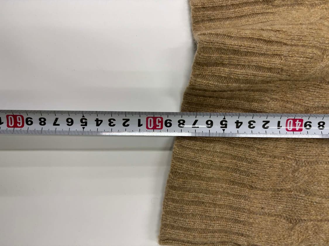 폴로 랄프로렌 울 캐시미어 신형 핀터깔 베이지 케이블 걸즈 크루넥 니트( 상품이미지7