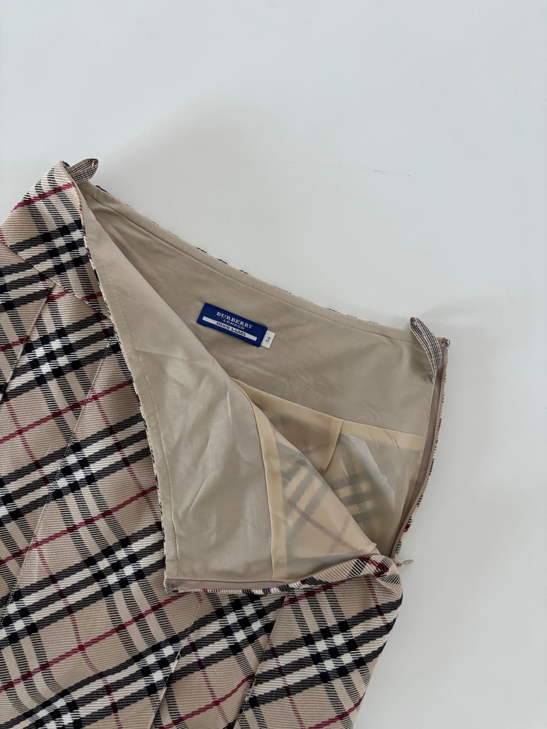 Burberry 버버리 블루라벨 노바체크 플리츠 미디 스커트   상품이미지6