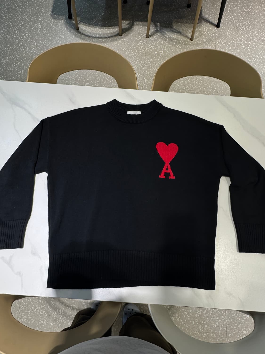 아미 빅로고 니트 상품이미지1