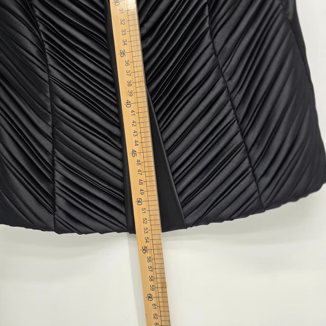 S SOLEZIA 플리츠 새틴 블라우스 블랙 하객룩 블라우스 상품이미지5