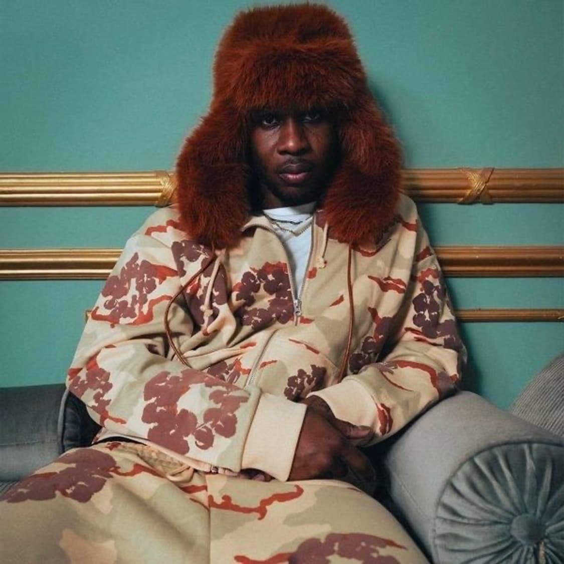 [XL] 데님티어스 코튼 리스 집업 탄 카모 상품이미지2