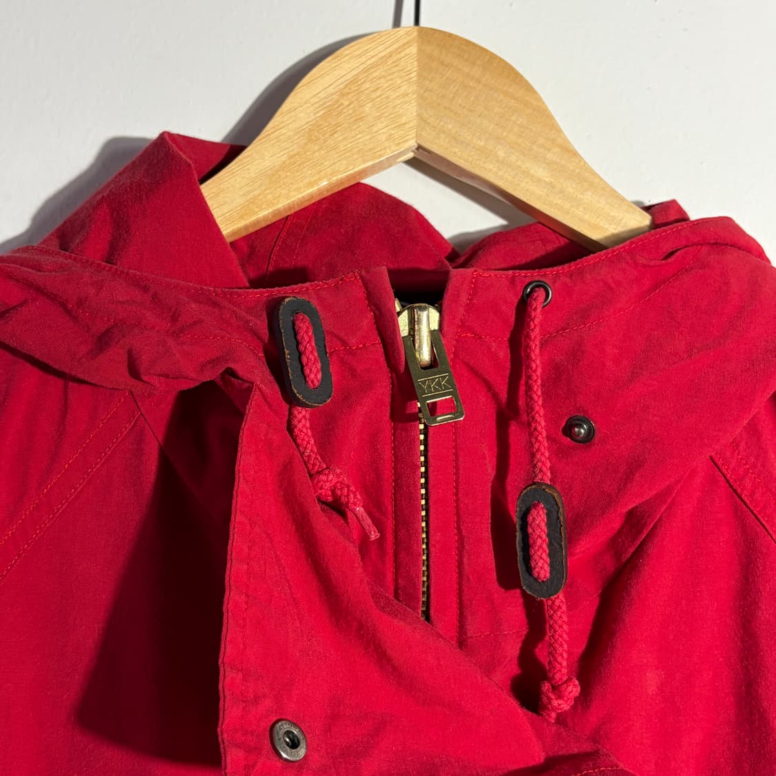 폴로 랄프로렌 빈티지 레드 후드 파카 자켓 상품이미지4