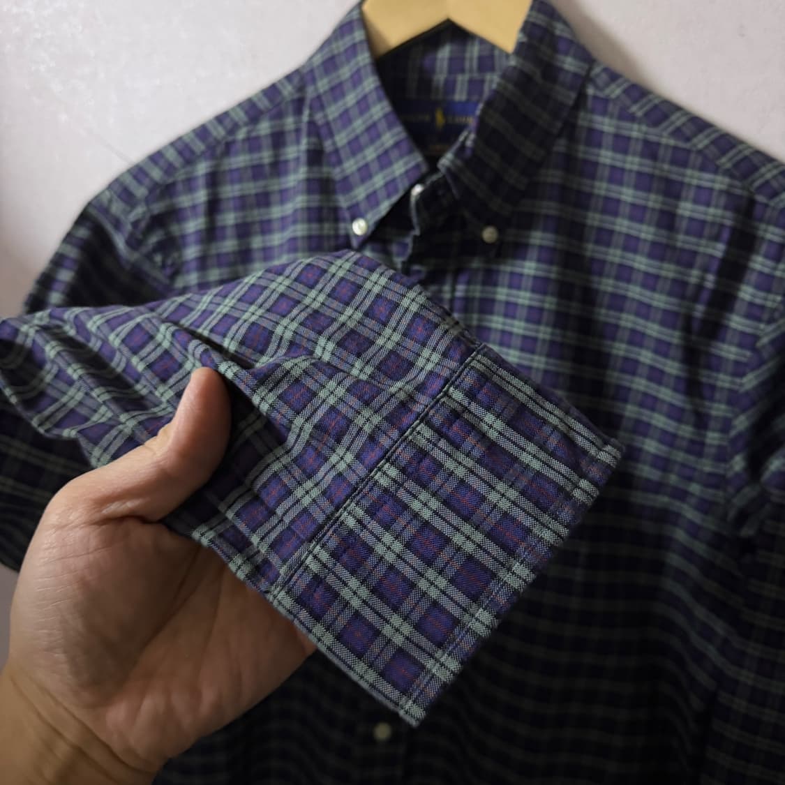 폴로 랄프로렌 빈티지 체크 남성 셔츠 슬림 M (95-슬림100) 상품이미지4