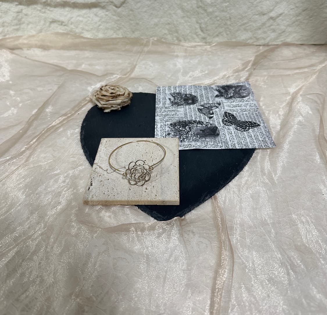 빈티지 동백꽃  팔찌 상품이미지1